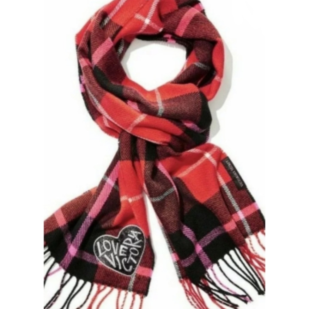 Victoria Secret Red Plaid Scarf